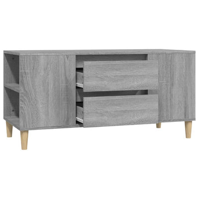 TV-taso harmaa Sonoma 102x44,5x50 cm tekninen puu
