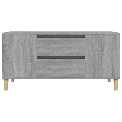 TV-taso harmaa Sonoma 102x44,5x50 cm tekninen puu
