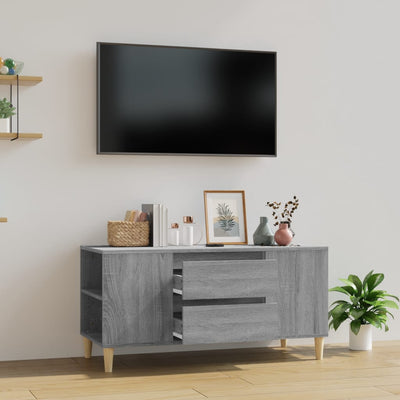 Harmaa tv-taso Ulrike 102x44,5x50cm (puinen)