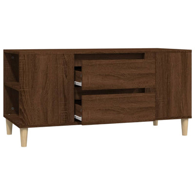 TV-taso ruskea tammi 102x44,5x50 cm tekninen puu