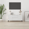 TV-taso valkoinen 102x44,5x50 cm tekninen puu