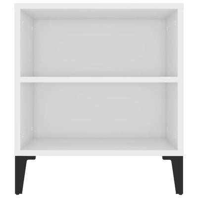 TV-taso valkoinen 102x44,5x50 cm tekninen puu