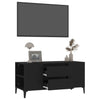 TV-taso musta 102x44,5x50 cm tekninen puu