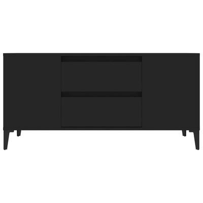 TV-taso musta 102x44,5x50 cm tekninen puu
