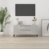 TV-taso betoninharmaa 102x44,5x50 cm tekninen puu