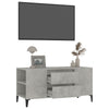 TV-taso betoninharmaa 102x44,5x50 cm tekninen puu