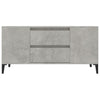 TV-taso betoninharmaa 102x44,5x50 cm tekninen puu