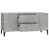 TV-taso betoninharmaa 102x44,5x50 cm tekninen puu