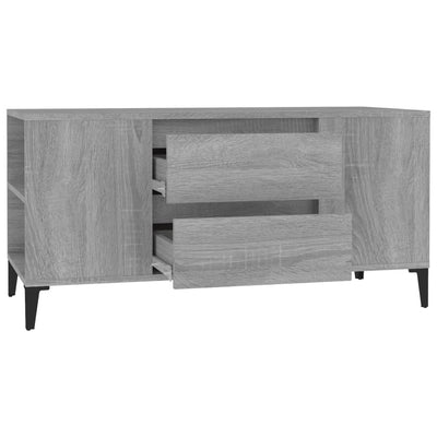 TV-taso harmaa Sonoma 102x44,5x50 cm tekninen puu