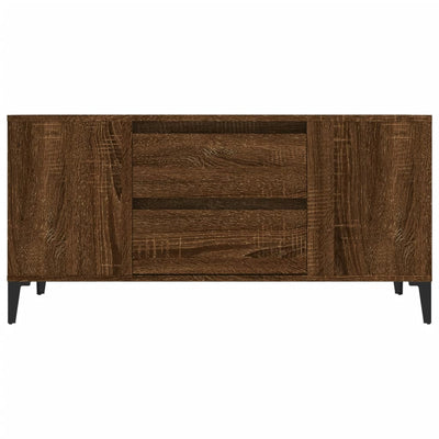 TV-taso ruskea tammi 102x44,5x50 cm tekninen puu