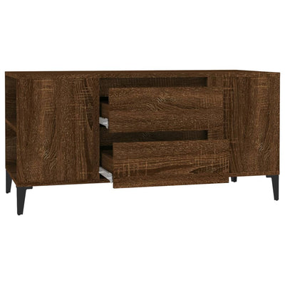 TV-taso ruskea tammi 102x44,5x50 cm tekninen puu