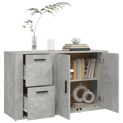 Senkki betoninharmaa 100x33x59,5 cm tekninen puu