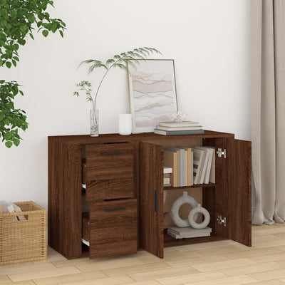 Senkki ruskea tammi 100x33x59,5 cm tekninen puu