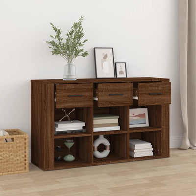 Senkki ruskea tammi 100x30x59,5 cm tekninen puu