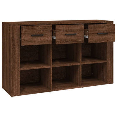 Senkki ruskea tammi 100x30x59,5 cm tekninen puu