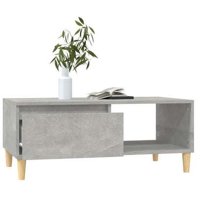 Sohvapöytä betoninharmaa 90x50x36,5 cm tekninen puu