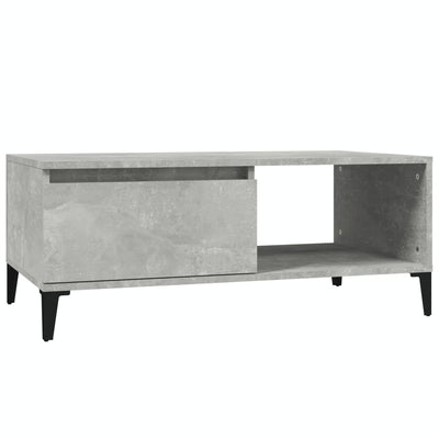 Sohvapöytä betoninharmaa 90x50x36,5 cm tekninen puu