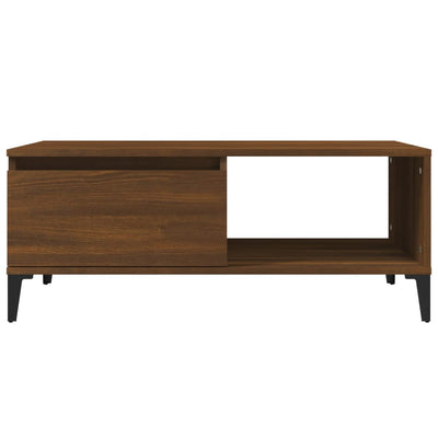 Sohvapöytä ruskea tammi 90x50x36,5 cm tekninen puu