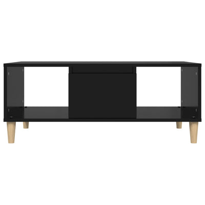 Sohvapöytä musta 90x50x36,5 cm tekninen puu