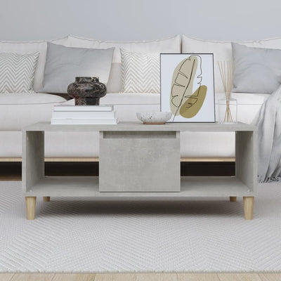 Sohvapöytä betoninharmaa 90x50x36,5 cm tekninen puu