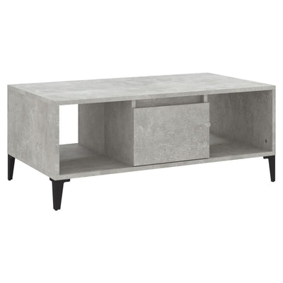 Sohvapöytä betoninharmaa 90x50x36,5 cm tekninen puu