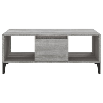Sohvapöytä harmaa Sonoma 90x50x36,5 cm tekninen puu