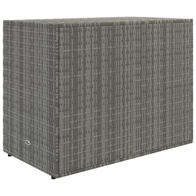 Puutarhan säilytyskaappi harmaa 100x55,5x80 cm polyrottinki