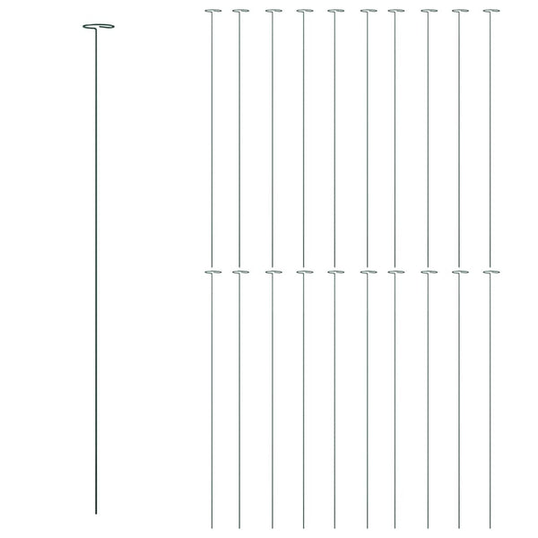 Vihreä puutarhan kasvituet Ilelida 91cm (20 kpl teräs)