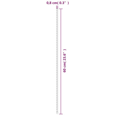 Puutarhan kasvituet 30 kpl vihreä 60 cm teräs