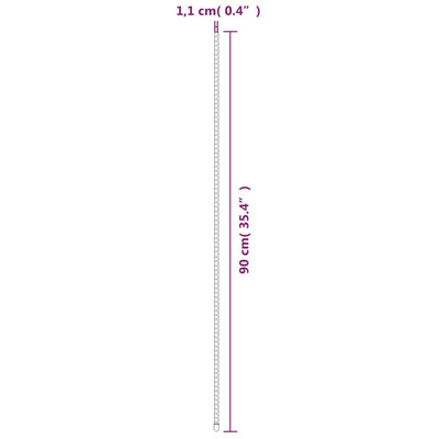 Puutarhan kasvituet 30 kpl vihreä 90 cm teräs