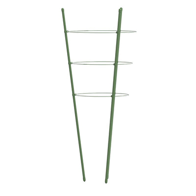 Puutarhan kasvituet 3 rengasta 5 kpl vihreä 60 cm teräs