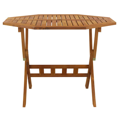 Kokoontaittuva puutarhapöytä 90x75 cm täysi akaasiapuu