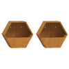 Ruoste corten teräs kukkalaatikot Wes 30x10x25cm (2 kpl)