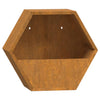 Ruoste corten teräs kukkalaatikot Wes 30x10x25cm (2 kpl)