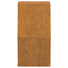 Ruoste corten teräs kukkalaatikot Wes 30x10x25cm (2 kpl)