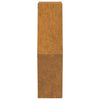 Ruoste corten teräs kukkalaatikot Wes 46x10x40cm (2 kpl)