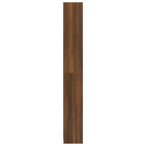 5-kerroksinen Kirjahylly ruskea tammi 40x24x175 cm tekninen puu