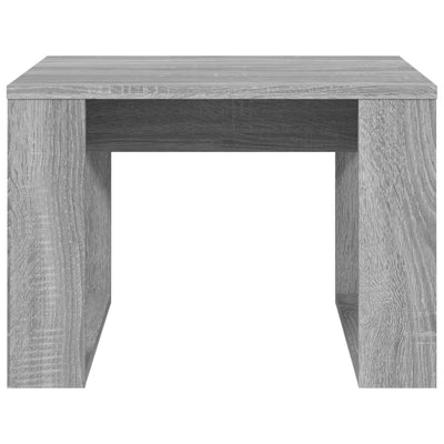 Sivupöytä harmaa Sonoma 50x50x35 cm tekninen puu