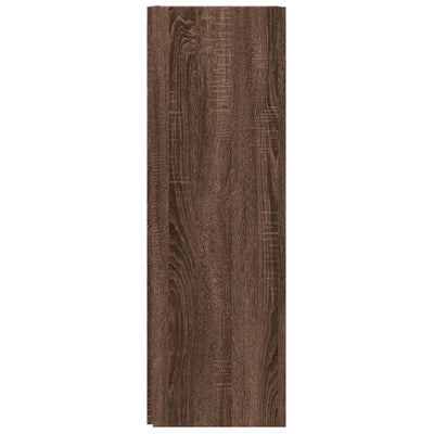 Kulmakaappi ruskea tammi 33x33x100 cm tekninen puu