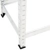 2-tasoinen Rengasteline 3 kpl hopea 110x40x110 cm teräs