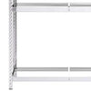 2-tasoinen Rengasteline 3 kpl hopea 110x40x180 cm teräs
