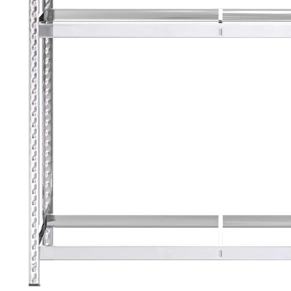 2-tasoinen Rengasteline 3 kpl hopea 110x40x180 cm teräs