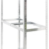 2-tasoinen Rengasteline 4 kpl hopea 110x40x180 cm teräs