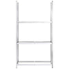3-tasoinen Rengasteline 4 kpl hopea 110x40x200 cm teräs