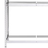 3-tasoinen Rengasteline 4 kpl hopea 110x40x200 cm teräs