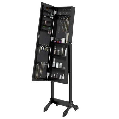 Musta vapaasti seisova peili Geamanu 34x37x146cm