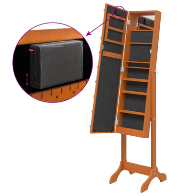 Vapaasti seisova peili Wendell 34x37x146cm (led-valoilla)