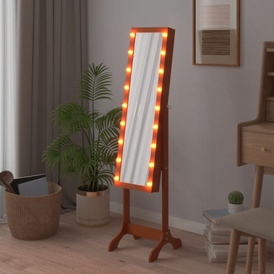 Vapaasti seisova peili Wendell 34x37x146cm (led-valoilla)