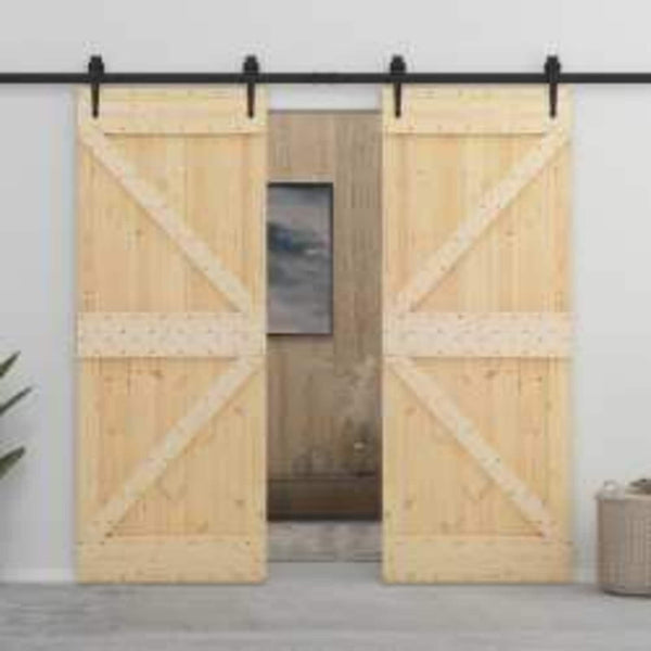 Ovi NARVIK 80 x 210 cm Massiivinen mänty (käsittelemätön)