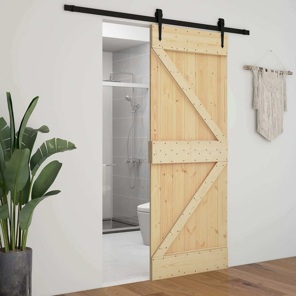 Ovi NARVIK 90 x 210 cm Massiivinen mänty (käsittelemätön)